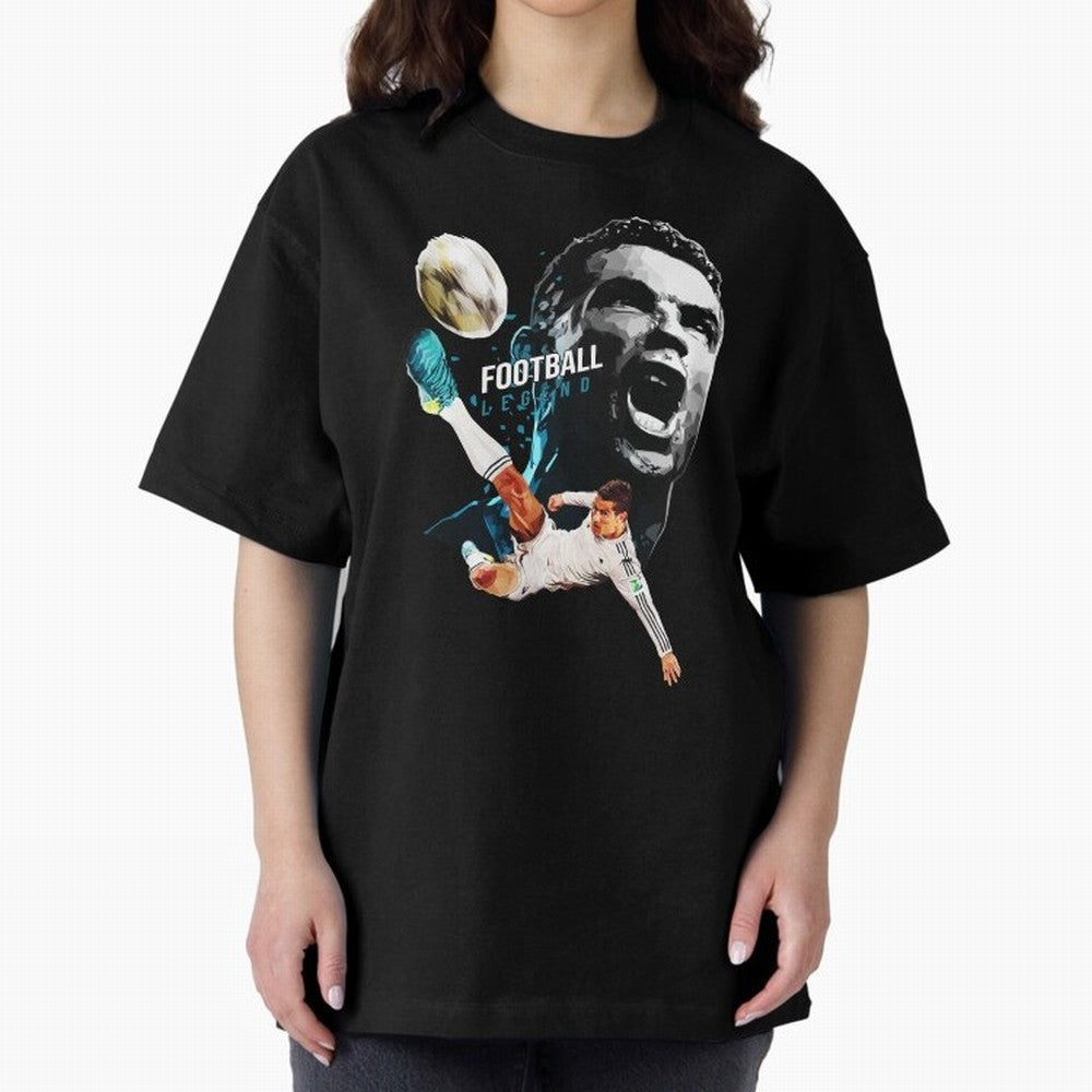 Cristiano Ronaldo Oversized T-Shirt Carry the Dream of FIFA World Cup 2026 Group Stage for Fans of CR7 and Messi and England and Germany, Bringing Championship Spirit, Famous Goals, Roaring Crowds and International Football Unity; Made for