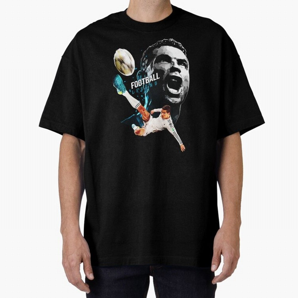 Cristiano Ronaldo Oversized T-Shirt Carry the Dream of FIFA World Cup 2026 Group Stage for Fans of CR7 and Messi and England and Germany, Bringing Championship Spirit, Famous Goals, Roaring Crowds and International Football Unity; Made for