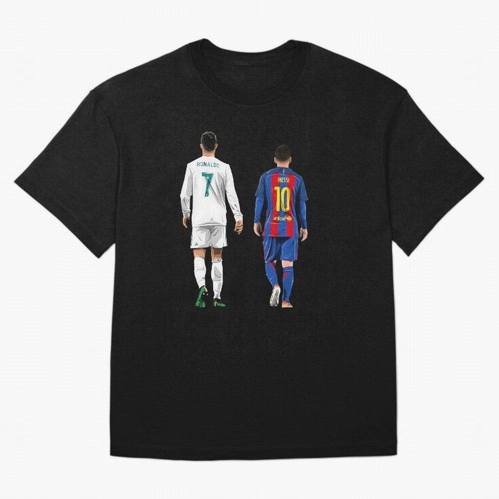 Cristiano Ronaldo & Messi vector Oversized T-Shirt Bring International Match Energy to FIFA World Cup 2026 Group Stage Driven by Mbappe, Argentina Energy, Football Passion, Legendary Performances, Festival Vibes and Supporter Community; Perfect for