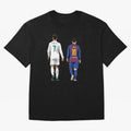Cristiano Ronaldo & Messi vector Oversized T-Shirt Bring International Match Energy to FIFA World Cup 2026 Group Stage Driven by Mbappe, Argentina Energy, Football Passion, Legendary Performances, Festival Vibes and Supporter Community; Perfect for