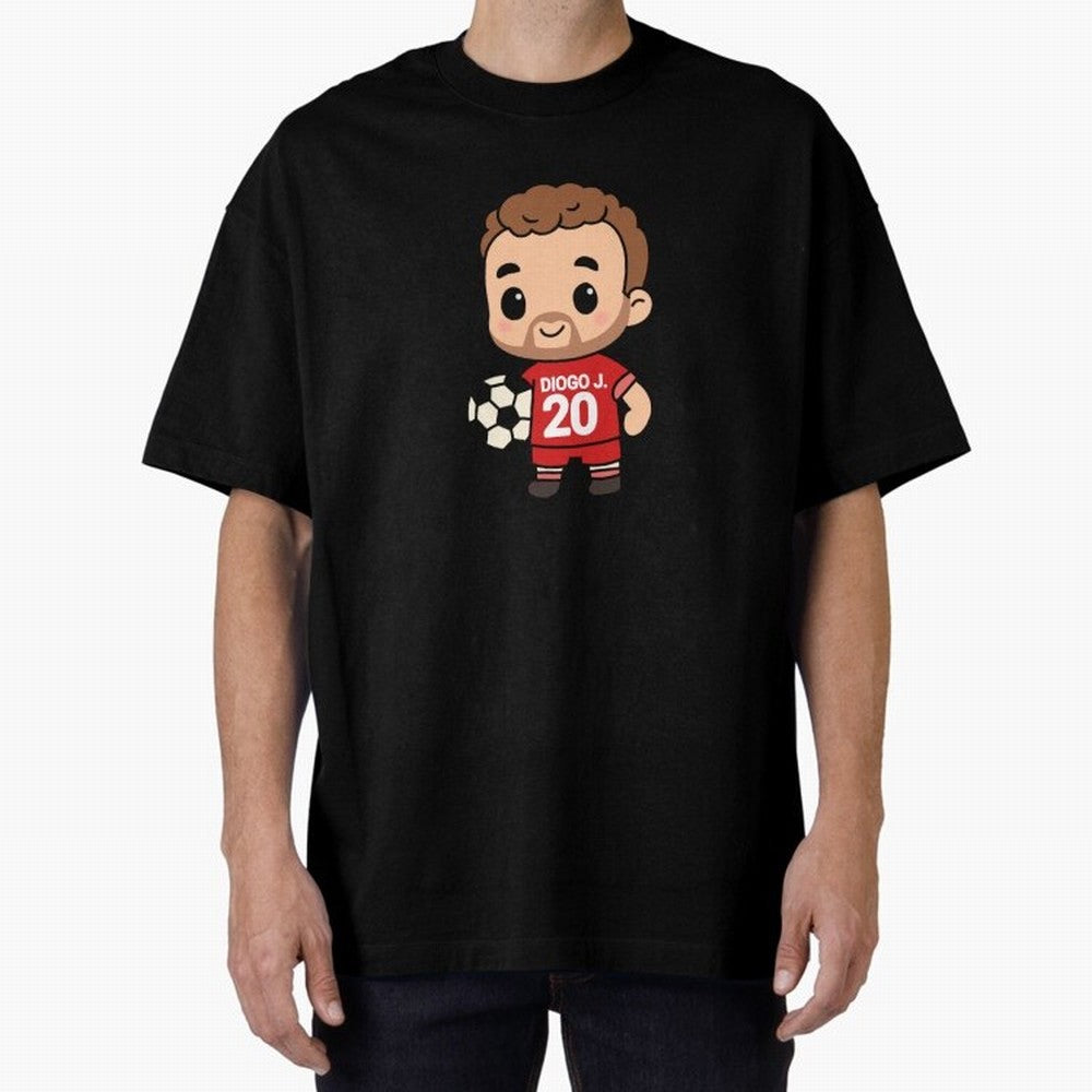 Diogo Jota jersey | manga | cute kawaii | by Nooby Draw Oversized T-Shirt Bring Legendary Rivalry Energy to FIFA World Cup 2026 Group Stage for Fans of Messi and Argentina, France and Brazil, Bringing Vintage Soccer Flavor, Modern Football Stars,