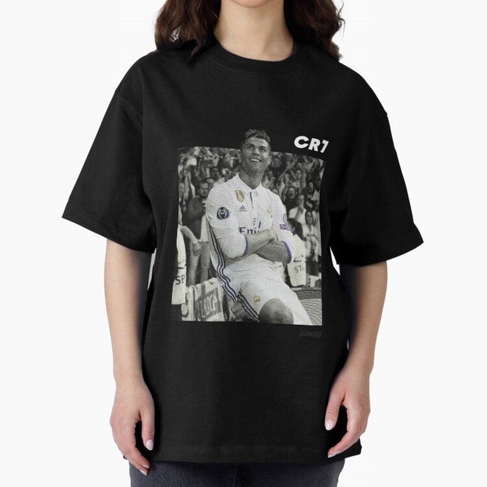 Cristiano Ronaldo | MR. CHAMPIONS LEAGUE Oversized T-Shirt Make Every Kick Count in FIFA World Cup 2026 Group Stage Spirit, Featuring France, Neymar, Stadium Memories, Football Loyalty, International Chants and Championship Tradition; Ideal for