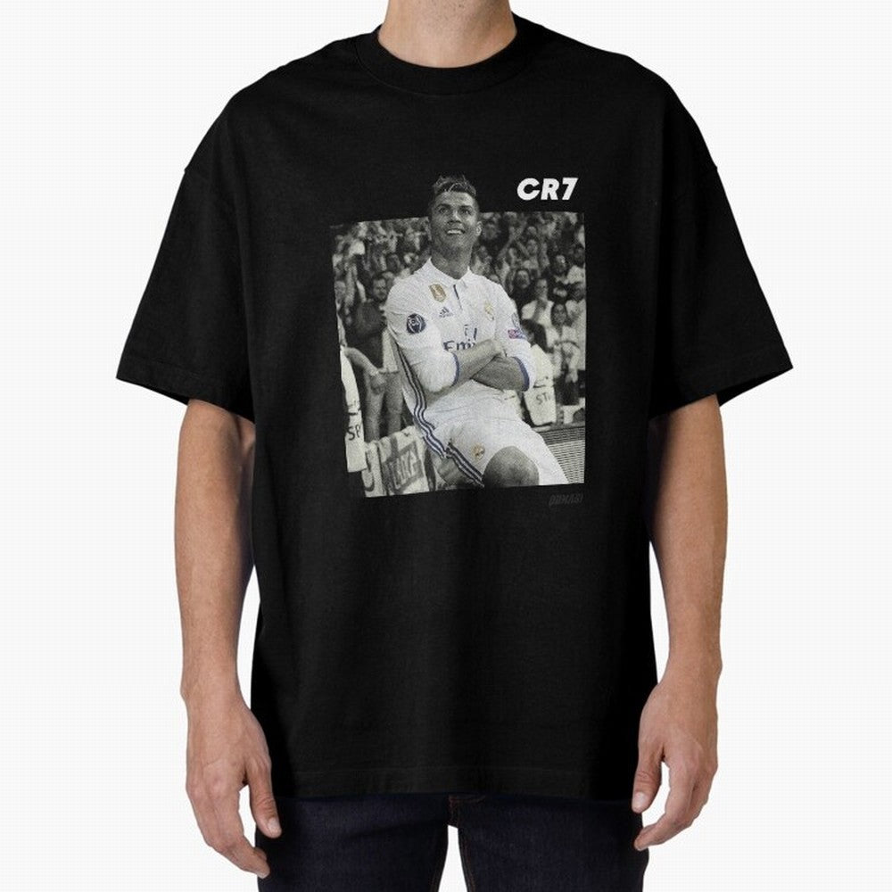 Cristiano Ronaldo | MR. CHAMPIONS LEAGUE Oversized T-Shirt Make Every Kick Count in FIFA World Cup 2026 Group Stage Spirit, Featuring France, Neymar, Stadium Memories, Football Loyalty, International Chants and Championship Tradition; Ideal for