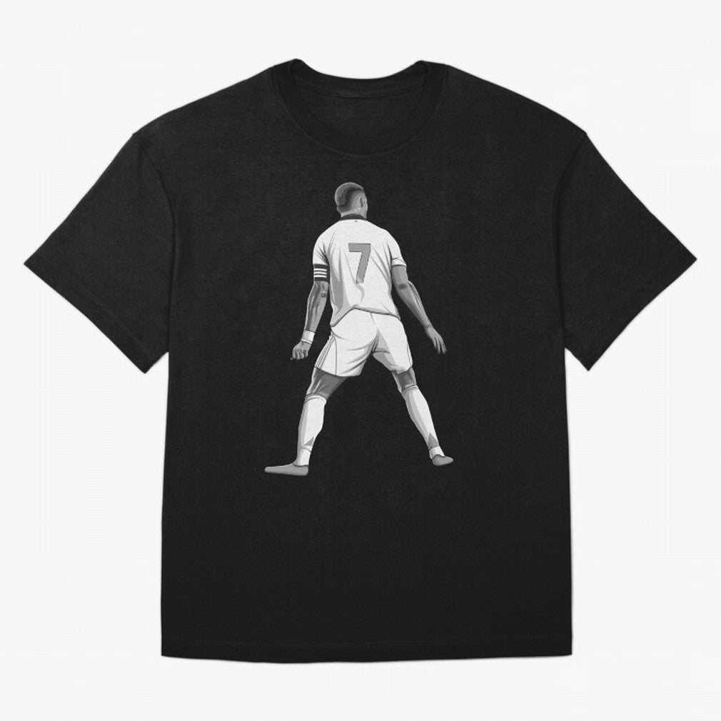 Cristiano Ronaldo Black and White Version Oversized T-Shirt Bring Retro Soccer Energy to FIFA World Cup 2026 Group Stage Spirit, Built around England, France and Netherlands, Cristiano Ronaldo, Stadium Memories, Football Loyalty, International