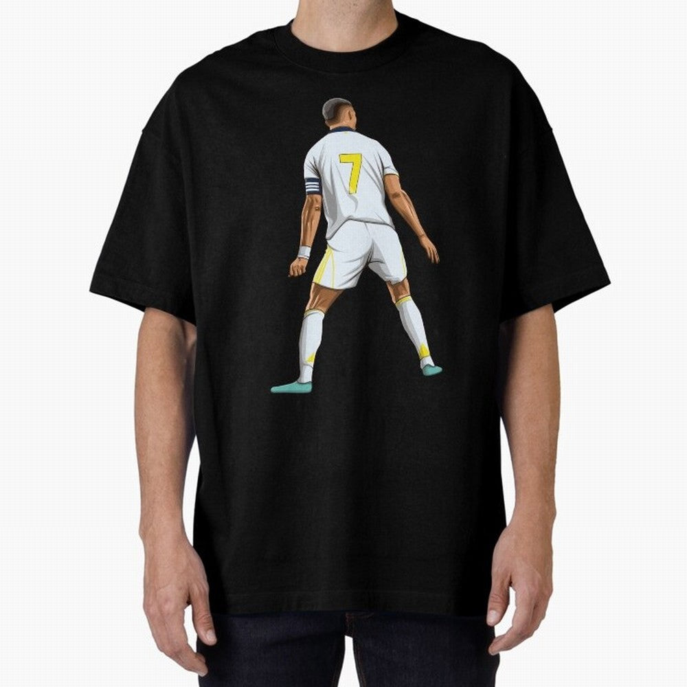 Cristiano Ronaldo Oversized T-Shirt Enjoy Match Day Hype around FIFA World Cup 2026 Group Stage, CR7 and Messi, France and Portugal, Football History, Final Match Energy, Crowd Noise and Once in a Lifetime Moments; Ideal for Fans Who Follow Messi,