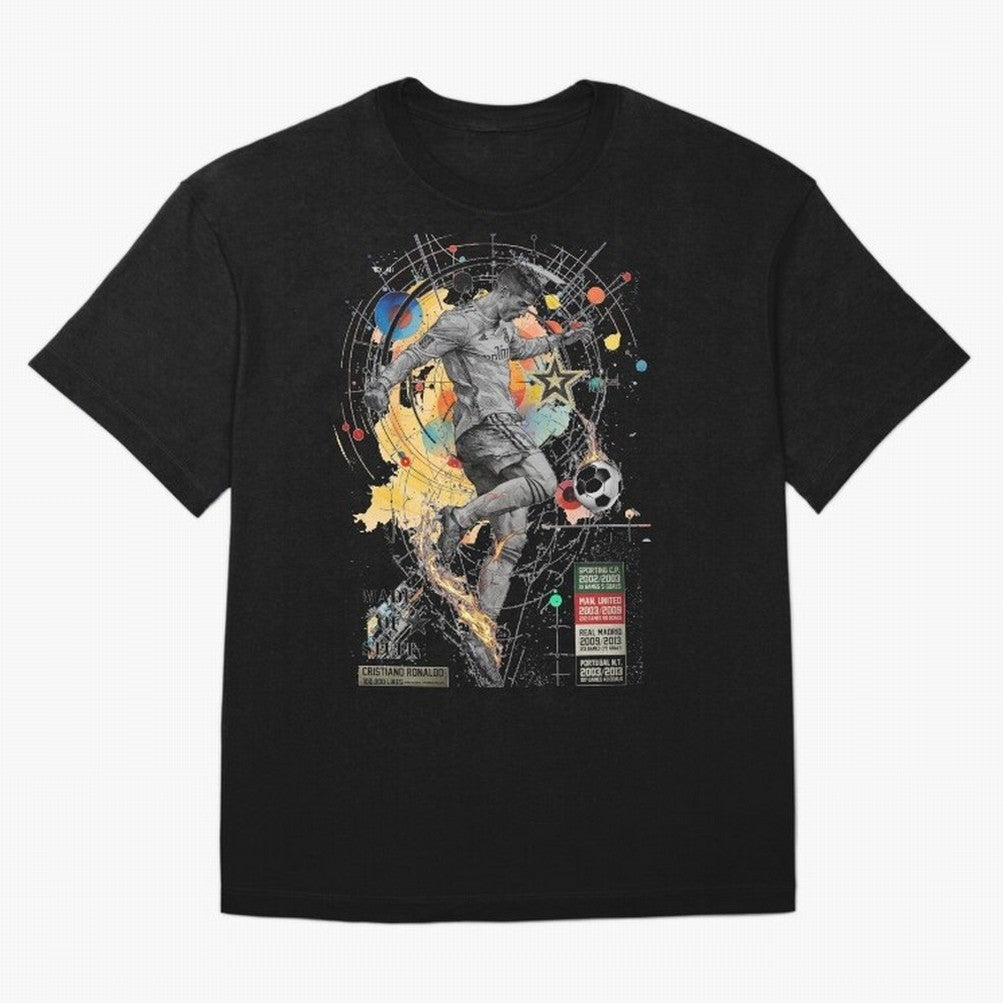 Cristiano Ronaldo Football Playmaker Oversized T-Shirt Represent Fans Who Live for FIFA World Cup 2026 Centered on Haaland and Mbappe, Argentina and Brazil Energy, Stadium Memories, Football Loyalty, International Chants and Championship Tradition;