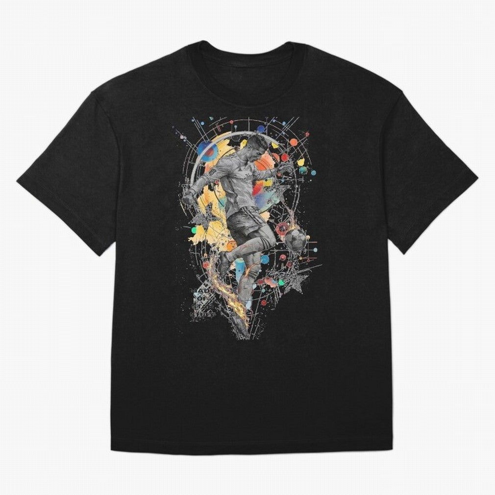 Cristiano Ronaldo Football Playmaker Oversized T-Shirt Feel the Roar of Match Day Hype around FIFA World Cup 2026 USA Canada Mexico, CR7 and Messi, England, Retro Football Energy, Iconic Rivalries, Trophy Chase Drama and Stadium Atmosphere; Perfect