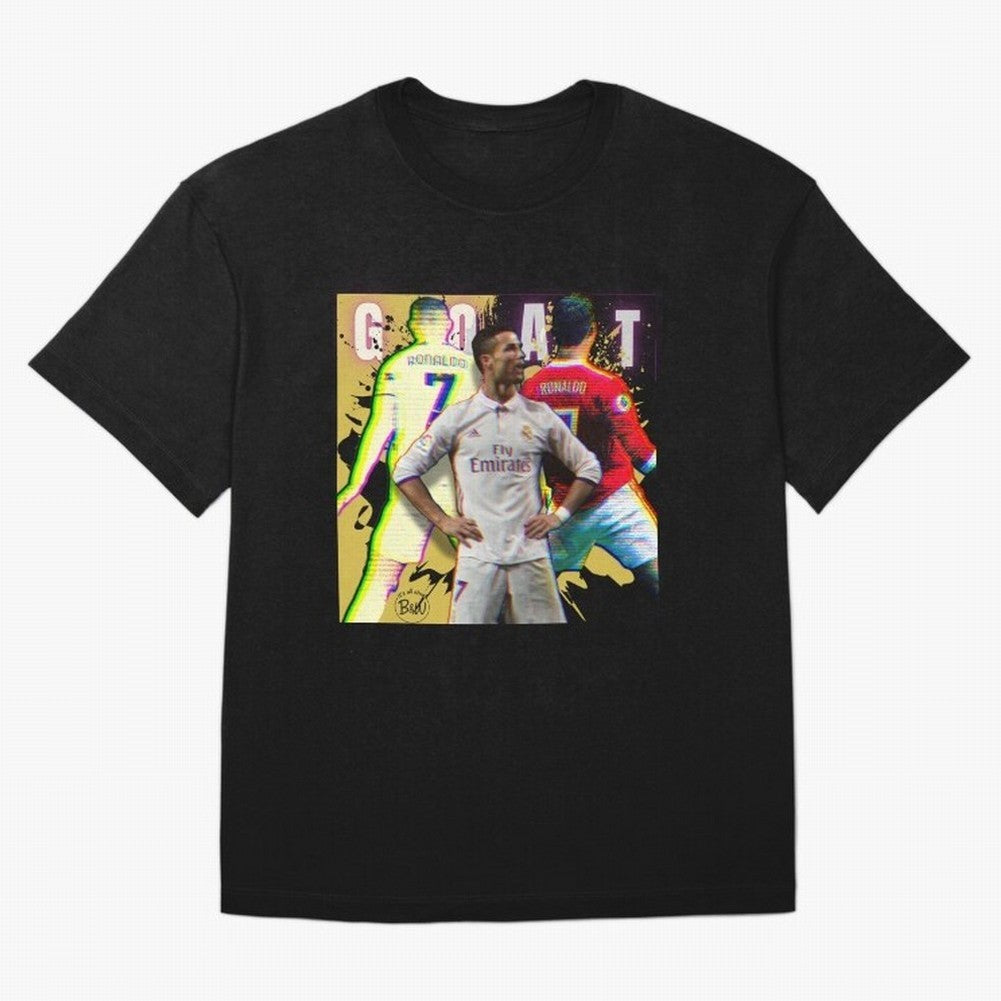 Cristiano Ronaldo ¨C The GOAT Era Tribute Oversized T-Shirt Relive Legendary Nights from FIFA World Cup 2026 USA Canada Mexico Filled with Neymar, Haaland and Cristiano Ronaldo, Portugal Energy, Retro Football Energy, Iconic Rivalries, Trophy Chase