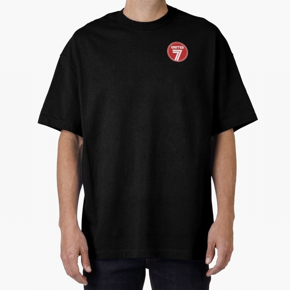 United 7 Manchester United Magnificent Sevens Oversized T-Shirt Celebrate Fan Culture around Match Day Hype around FIFA World Cup 2026 Group Stage, Messi, Neymar and Mbappe, England, France and Netherlands, Football Passion, Legendary Performances,
