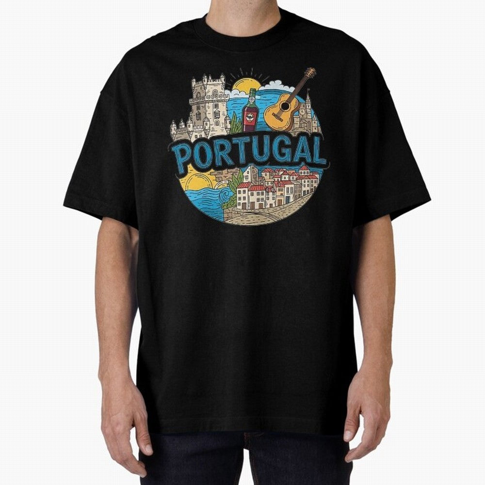 PORTUGAL Oversized T-Shirt Enjoy the Biggest Football Party of Global Football Passion for FIFA World Cup 2026 USA Canada Mexico, Inspired by Haaland, Argentina, Worldwide Fan Energy, Dramatic Goals, Stadium Lights and Championship Celebrations;