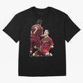 Luis Figo & Cristiano Ronaldo Oversized T-Shirt Bring Trophy Dreams to FIFA World Cup 2026 USA Canada Mexico for Fans of Messi and Cristiano Ronaldo and France, Bringing Global Supporter Spirit, Legendary Goals, National Colors and Tournament
