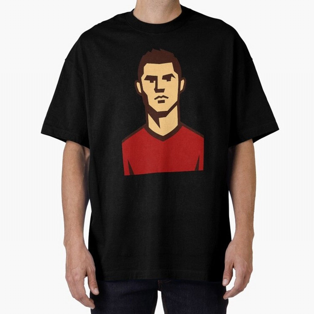 cristiano 2 Oversized T-Shirt Experience the Global Stage of FIFA World Cup 2026 Group Stage Spirit, Featuring Germany, Mbappe and Neymar, Champion Mindset, Group Stage Buzz, Knockout Tension and Passionate Fan Culture; Great for Supporters Who