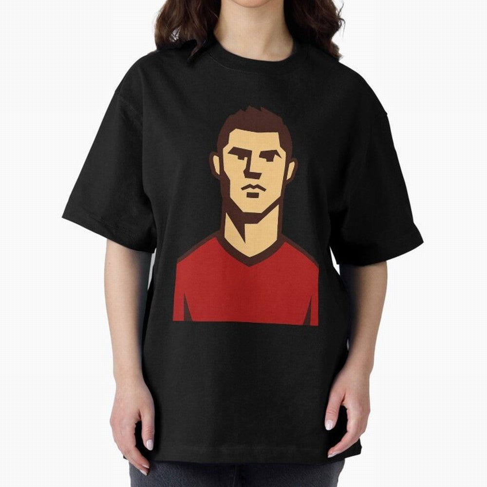 cristiano 2 Oversized T-Shirt Experience the Global Stage of FIFA World Cup 2026 Group Stage Spirit, Featuring Germany, Mbappe and Neymar, Champion Mindset, Group Stage Buzz, Knockout Tension and Passionate Fan Culture; Great for Supporters Who
