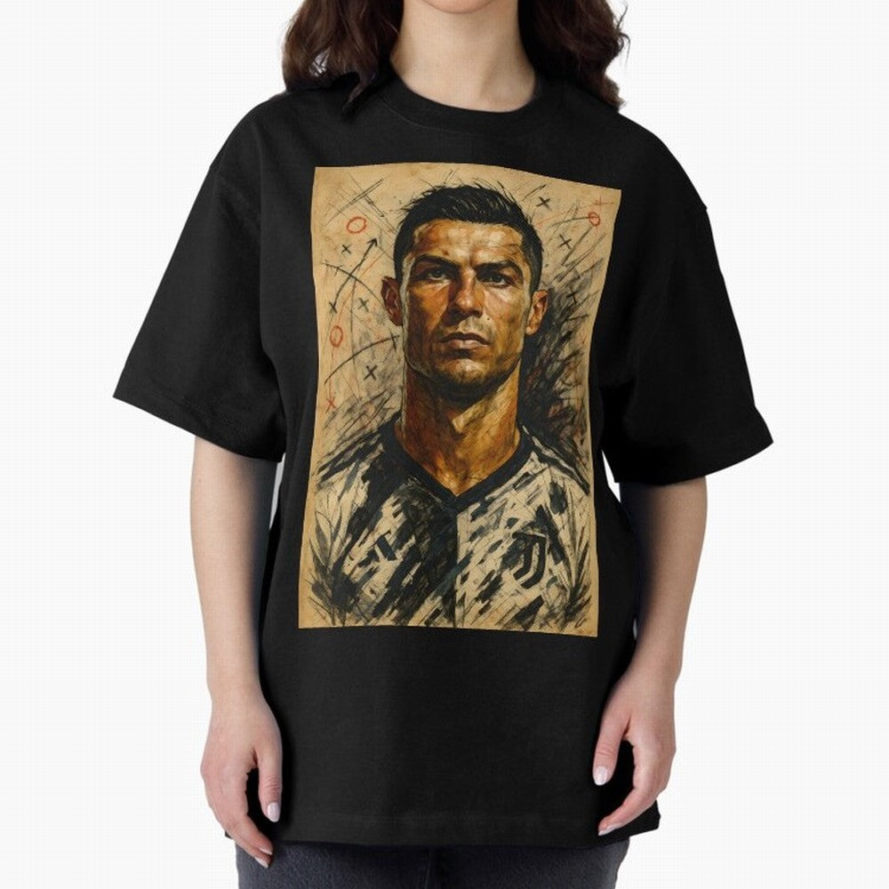The Architect of Victory Oversized T-Shirt Show Your Love for Match Day Hype around FIFA World Cup 2026 Group Stage, Haaland, Brazil, Portugal and Argentina, Championship Spirit, Famous Goals, Roaring Crowds and International Football Unity;