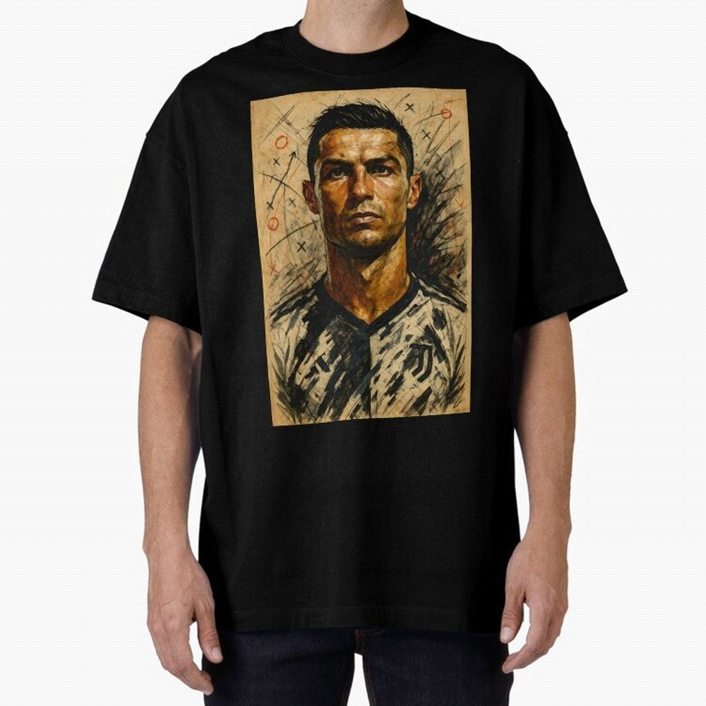 The Architect of Victory Oversized T-Shirt Show Your Love for Match Day Hype around FIFA World Cup 2026 Group Stage, Haaland, Brazil, Portugal and Argentina, Championship Spirit, Famous Goals, Roaring Crowds and International Football Unity;
