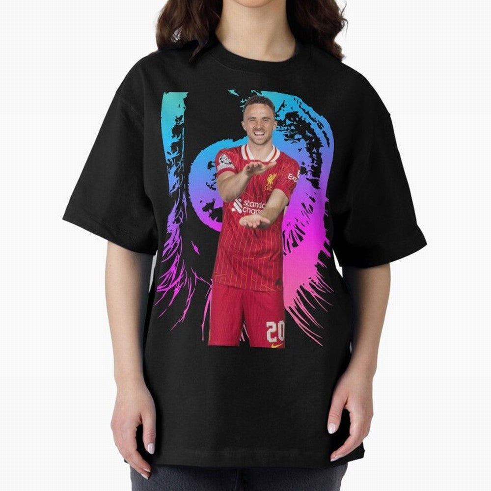 Diogo Jota Oversized T-Shirt Bring Champion Energy into FIFA World Cup 2026 Group Stage Centered on Haaland, England Energy, Champion Mindset, Group Stage Buzz, Knockout Tension and Passionate Fan Culture; Perfect for Fans, Collectors, Family