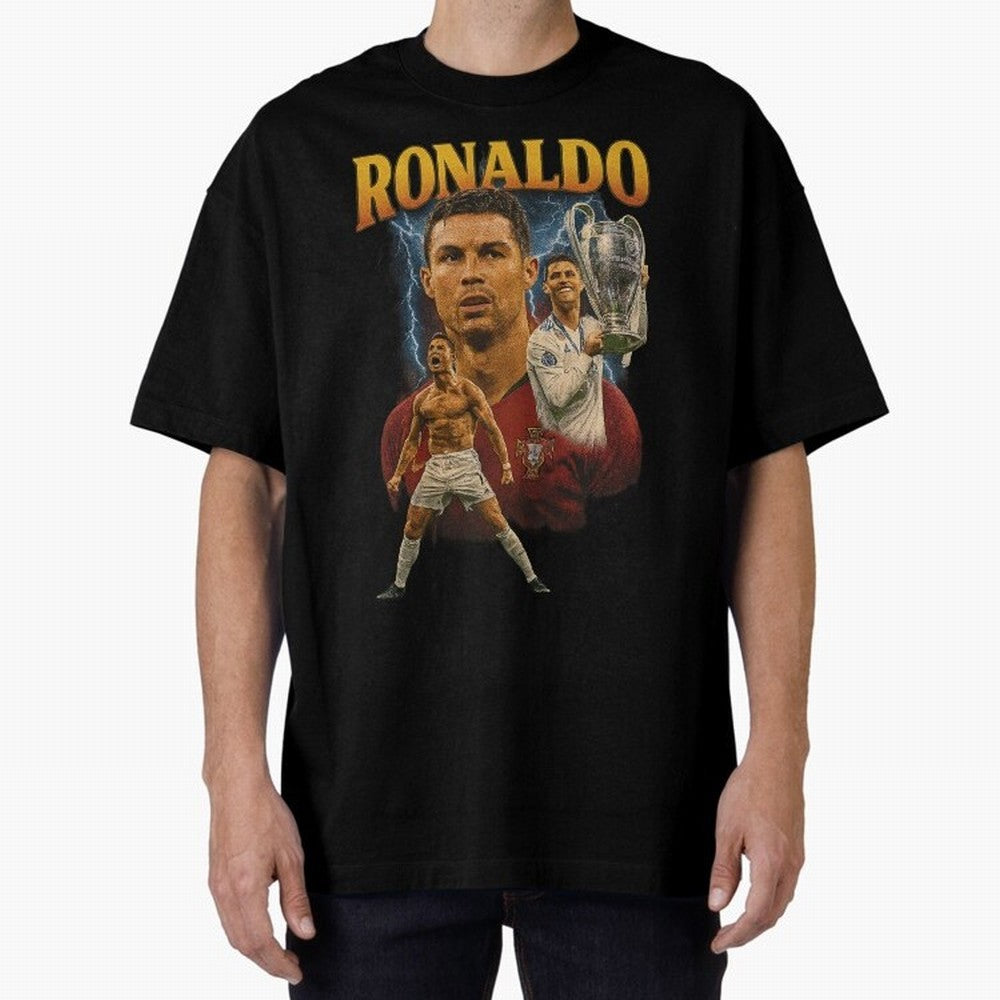 Cristiano Ronaldo CR7 Retro clothing | Vintage Football Legend Oversized T-Shirt Upgrade FIFA World Cup 2026 Spirit, Capturing France and Portugal, Messi, CR7 and Mbappe, Stadium Chants, National Pride, Trophy Dreams and Unforgettable Football