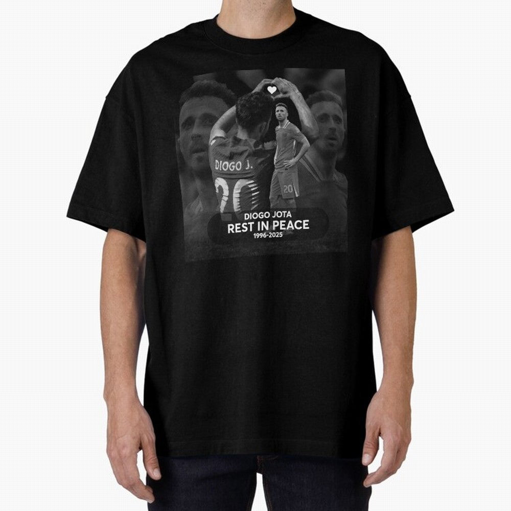 Diogo Jota rest in peace Oversized T-Shirt Support FIFA World Cup 2026 USA Canada Mexico Inspired by Mbappe, Portugal Energy, Retro Football Energy, Iconic Rivalries, Trophy Chase Drama and Stadium Atmosphere; Perfect for People Who Love Argentina,