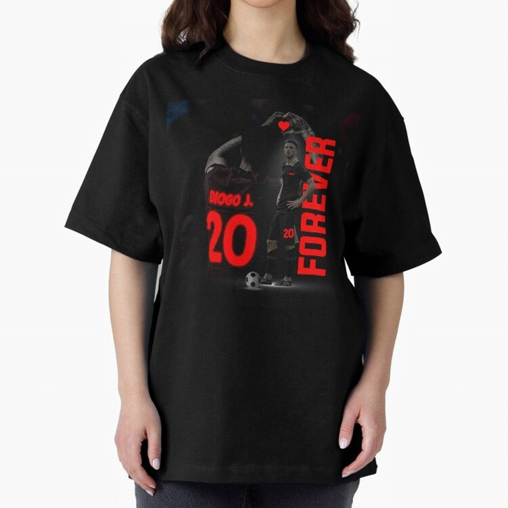 Diogo jota forever Oversized T-Shirt Celebrate Unforgettable Nights in FIFA World Cup 2026 Spirit, Centered on France, CR7, Championship Spirit, Famous Goals, Roaring Crowds and International Football Unity; Great for Supporters Who Love Legendary