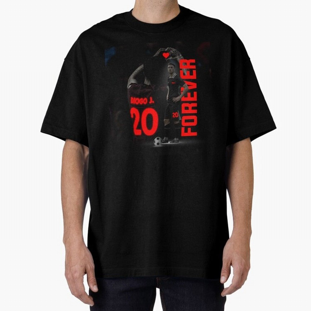 Diogo jota forever Oversized T-Shirt Celebrate Unforgettable Nights in FIFA World Cup 2026 Spirit, Centered on France, CR7, Championship Spirit, Famous Goals, Roaring Crowds and International Football Unity; Great for Supporters Who Love Legendary