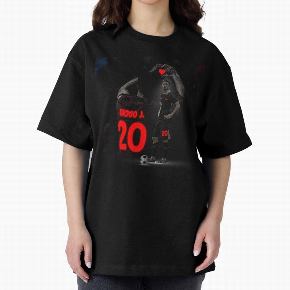 Diogo Jota poster Oversized T-Shirt Show Fan Pride Across FIFA World Cup 2026 USA Canada Mexico Built around Messi, Neymar and Mbappe, Portugal Energy, Classic Soccer Heritage, Championship Pressure, Fan Loyalty and International Pride; Great for