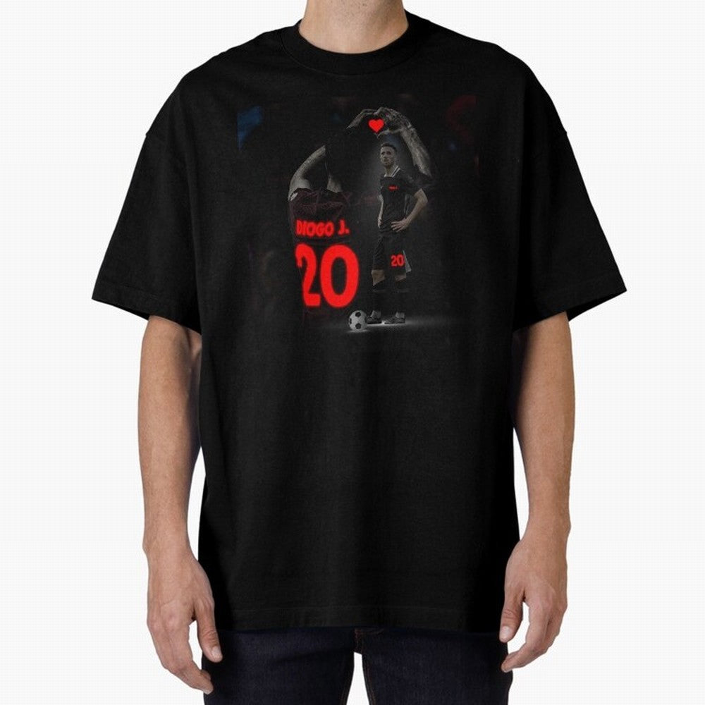 Diogo Jota poster Oversized T-Shirt Show Fan Pride Across FIFA World Cup 2026 USA Canada Mexico Built around Messi, Neymar and Mbappe, Portugal Energy, Classic Soccer Heritage, Championship Pressure, Fan Loyalty and International Pride; Great for