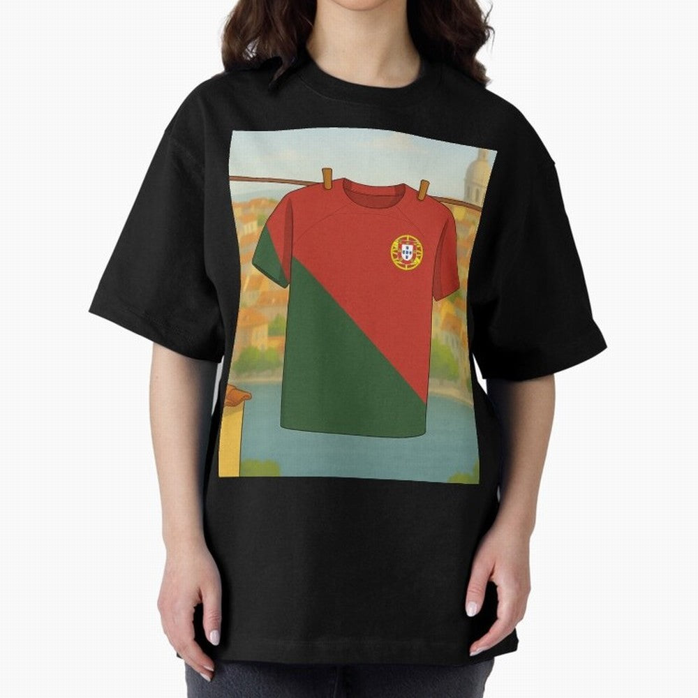 Our Love for Portugal Will never fade Oversized T-Shirt Make Game Day About FIFA World Cup 2026 Group Stage for Fans of Haaland and Argentina and Brazil, Bringing Soccer Culture, Superstar Moments, National Team Dreams and Competitive Fire; Ideal