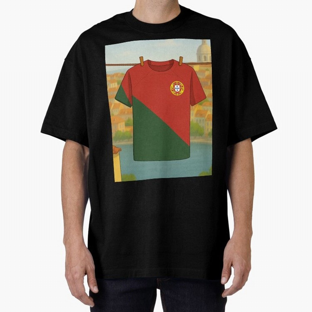 Our Love for Portugal Will never fade Oversized T-Shirt Make Game Day About FIFA World Cup 2026 Group Stage for Fans of Haaland and Argentina and Brazil, Bringing Soccer Culture, Superstar Moments, National Team Dreams and Competitive Fire; Ideal