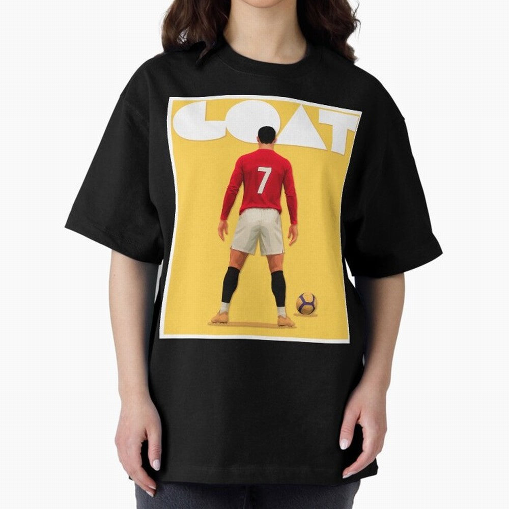 Cristiano Ronaldo Men's CR7 Football Jersey | Real Madrid GOAT Portugal Sports Shirt Fan Gift Oversized T-Shirt Celebrate Supporters United by Global Football Passion for FIFA World Cup 2026, Built around CR7 and Messi, Argentina, France and