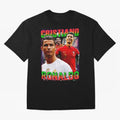 Cristiano Ronaldo Graphic Oversized T-Shirt Celebrate the Road through FIFA World Cup 2026 Group Stage Spirit, Inspired by Spain and Netherlands, Haaland and Mbappe, Sports Nostalgia, International Competition, Famous Players and Unforgettable