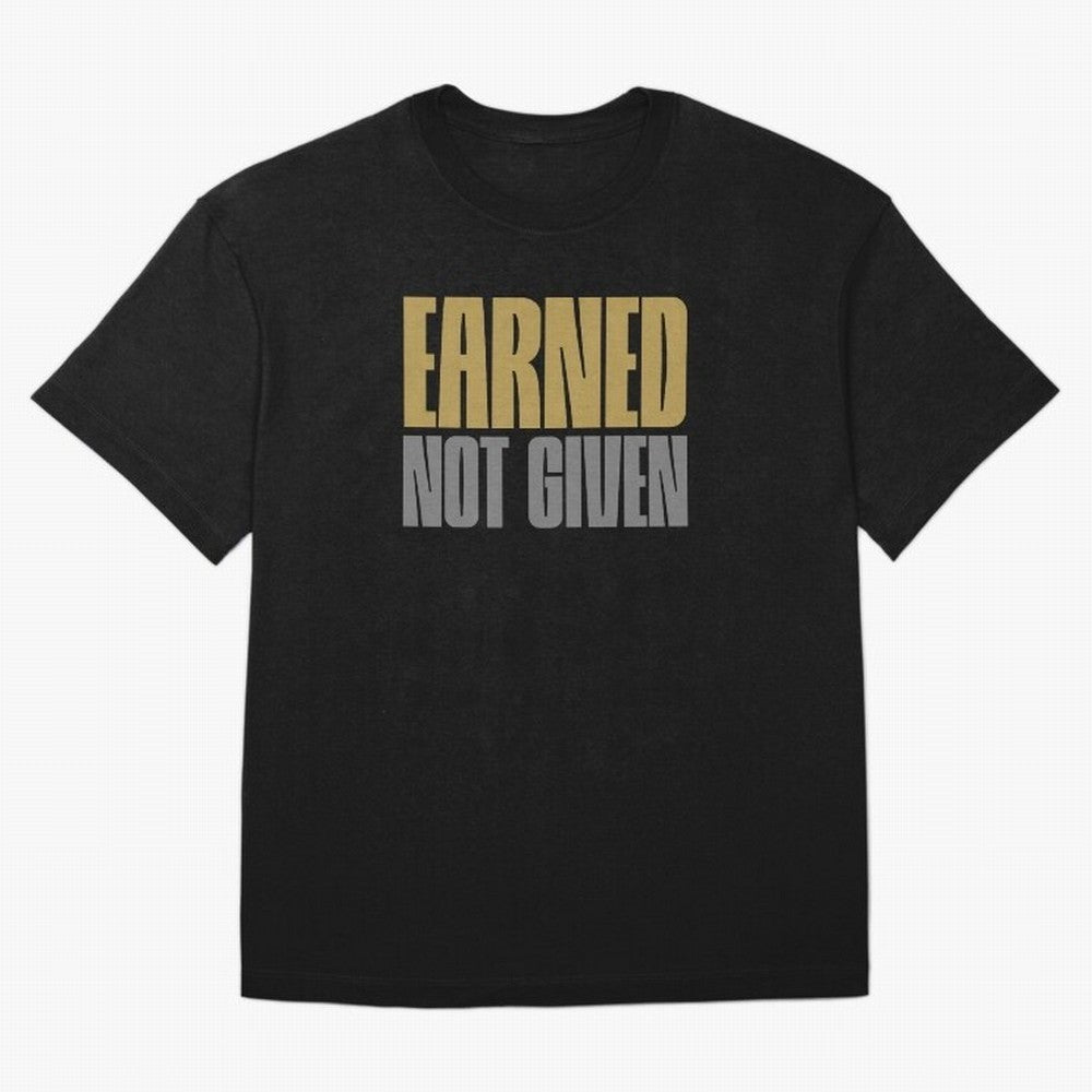 Earned not given Oversized T-Shirt Fuel the Hype around FIFA World Cup 2026 Connected to Neymar, Argentina and Brazil Energy, Tournament Hype, Historic Matchups, Family Viewing Parties and Global Sports Pride; Made for Die Hard Supporters, Soccer