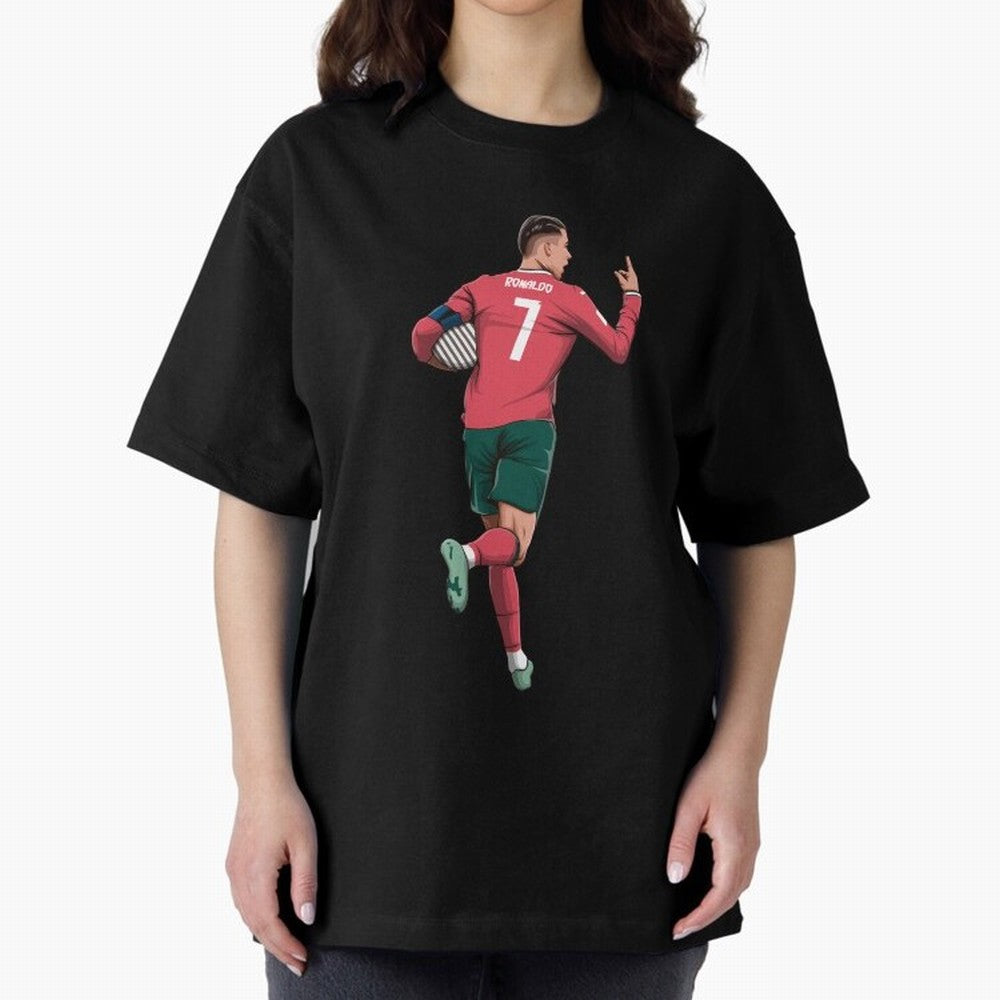 Cristiano Ronaldo Oversized T-Shirt Bring Legendary Rivalry Energy to Global Football Passion for FIFA World Cup 2026 USA Canada Mexico, with Messi, Neymar and Mbappe, England, France and Netherlands, Stadium Memories, Football Loyalty,
