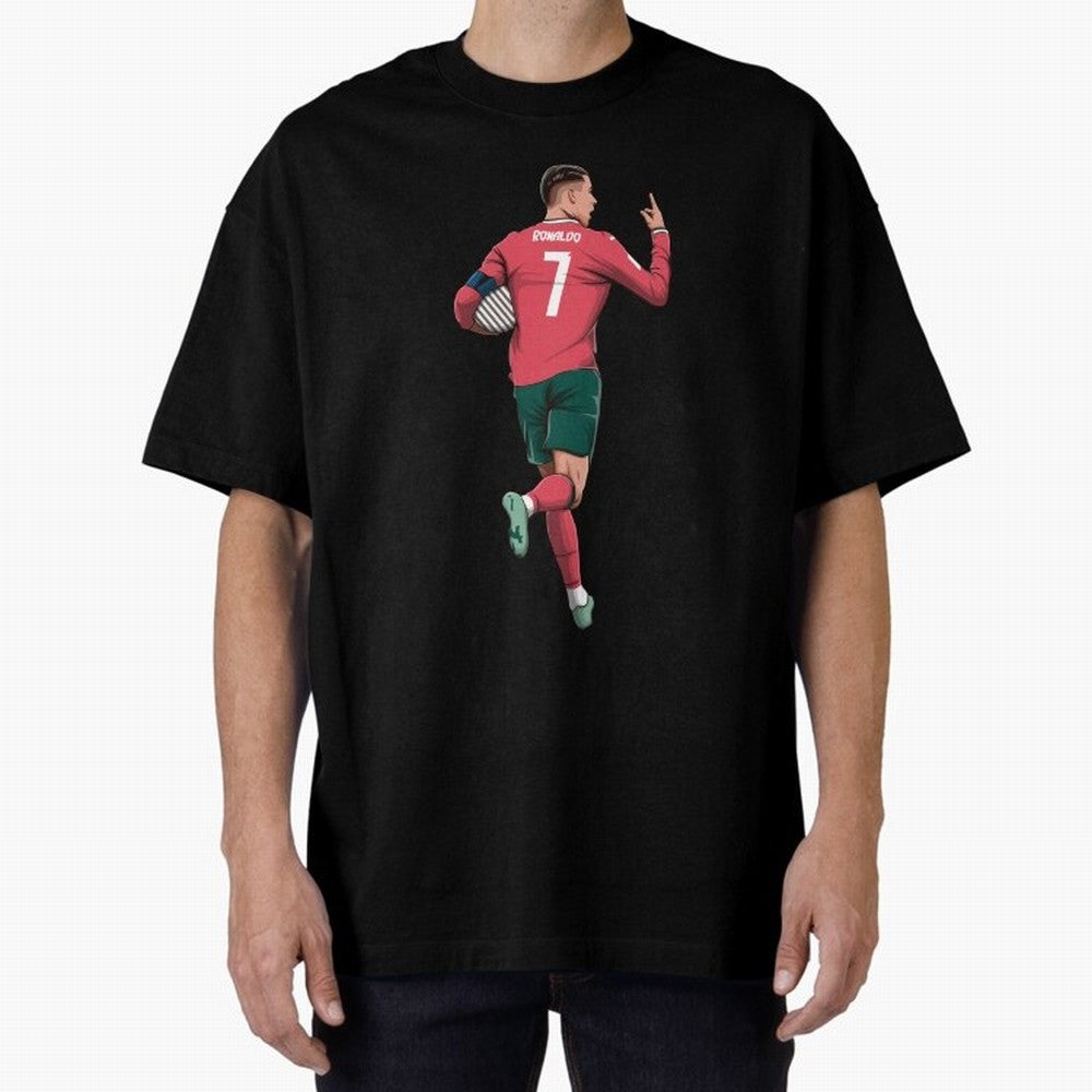 Cristiano Ronaldo Oversized T-Shirt Bring Legendary Rivalry Energy to Global Football Passion for FIFA World Cup 2026 USA Canada Mexico, with Messi, Neymar and Mbappe, England, France and Netherlands, Stadium Memories, Football Loyalty,