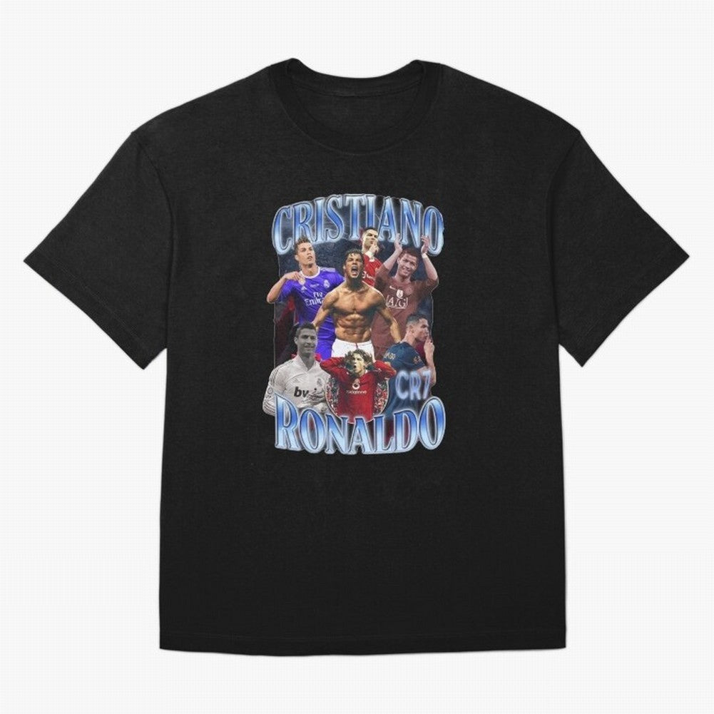Cristiano Ronaldo GOAT Oversized T-Shirt Celebrate Global Passion for FIFA World Cup 2026 USA Canada Mexico for Fans of Neymar and Spain and Netherlands, Bringing Match Day Excitement, Supporter Culture, Golden Goals and Global Football Passion;