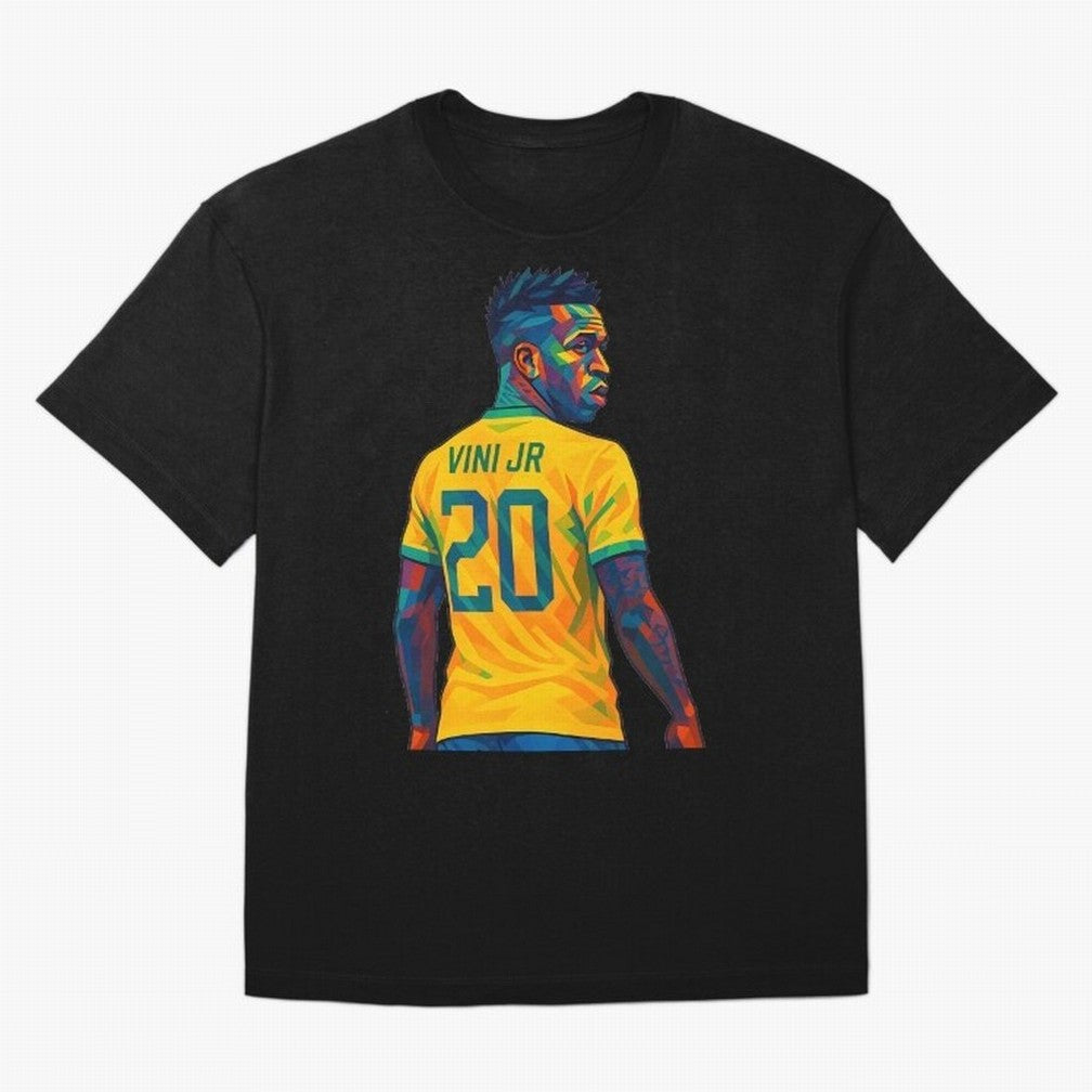 Vini Jr. Oversized T-Shirt Back Your Heroes with Match Day Hype around FIFA World Cup 2026 Group Stage, CR7, Brazil, Portugal and Argentina, Fan Favorite Moments, National Team Passion, Big Match Drama and Soccer History; Ideal for Passionate Fans