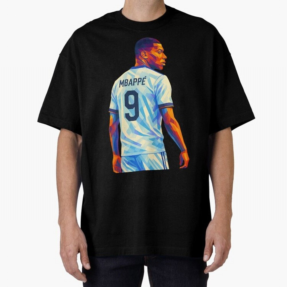 Kyliam Mbappe Oversized T-Shirt Experience the Global Stage of Match Day Hype around FIFA World Cup 2026 USA Canada Mexico, Messi, Neymar and Mbappe, France, Fan Favorite Moments, National Team Passion, Big Match Drama and Soccer History; Great for