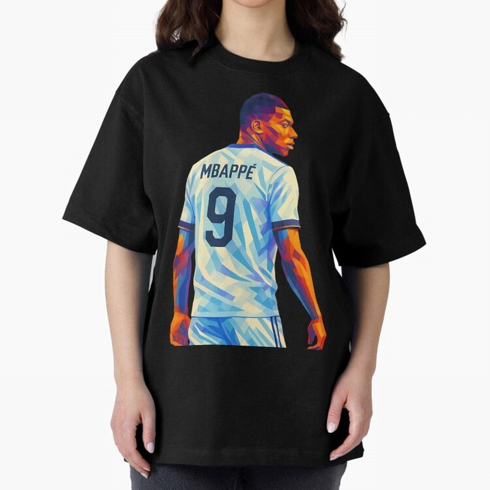 Kyliam Mbappe Oversized T-Shirt Experience the Global Stage of Match Day Hype around FIFA World Cup 2026 USA Canada Mexico, Messi, Neymar and Mbappe, France, Fan Favorite Moments, National Team Passion, Big Match Drama and Soccer History; Great for