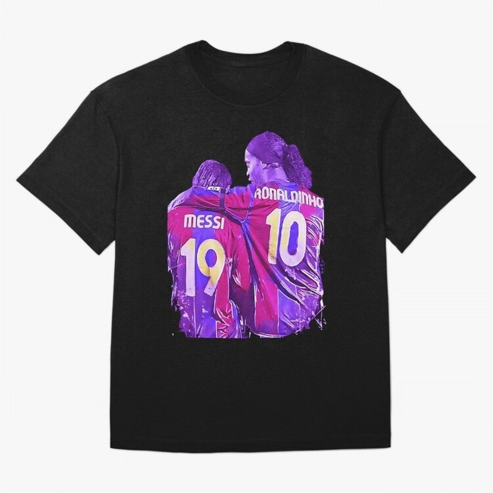 ronaldinho and messi - goat Oversized T-Shirt Show Passion for the Stars of FIFA World Cup 2026 USA Canada Mexico Made for Messi, England Energy, Champion Mindset, Group Stage Buzz, Knockout Tension and Passionate Fan Culture; Perfect for People
