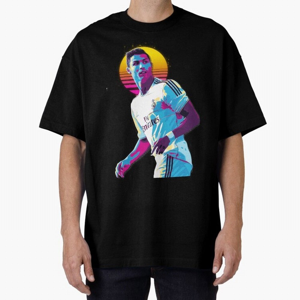 Christiano Ronaldo retro 2 Oversized T-Shirt Feel the Heartbeat of FIFA World Cup 2026 Group Stage for Fans of CR7 and Messi and Argentina and Brazil, Bringing Stadium Memories, Football Loyalty, International Chants and Championship Tradition;