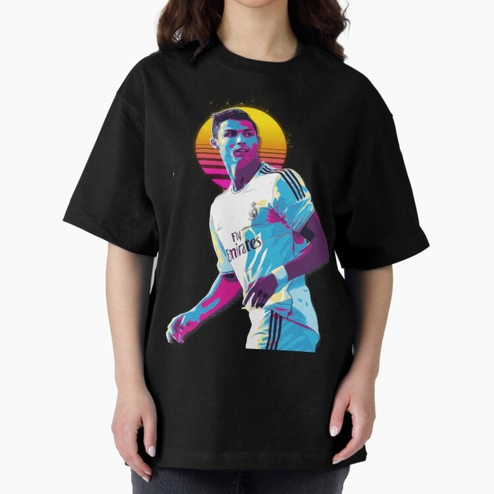 Christiano Ronaldo retro 2 Oversized T-Shirt Feel the Heartbeat of FIFA World Cup 2026 Group Stage for Fans of CR7 and Messi and Argentina and Brazil, Bringing Stadium Memories, Football Loyalty, International Chants and Championship Tradition;