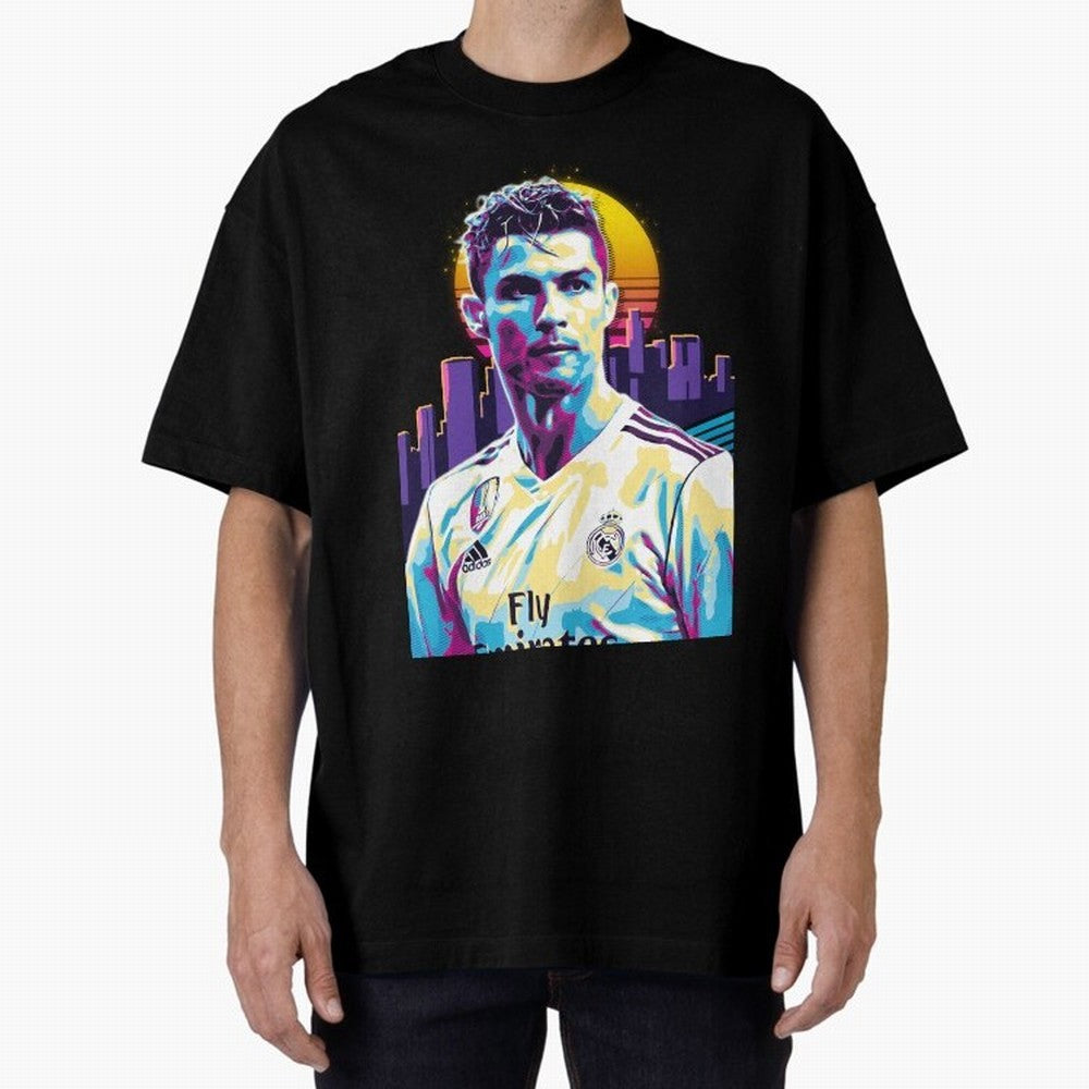 Christiano Ronaldo retro Oversized T-Shirt Make the Season About the FIFA World Cup 2026 USA Canada Mexico Journey through Messi, Neymar and Mbappe Highlights, Portugal, Spain and Germany Pride, Vintage Soccer Flavor, Modern Football Stars,