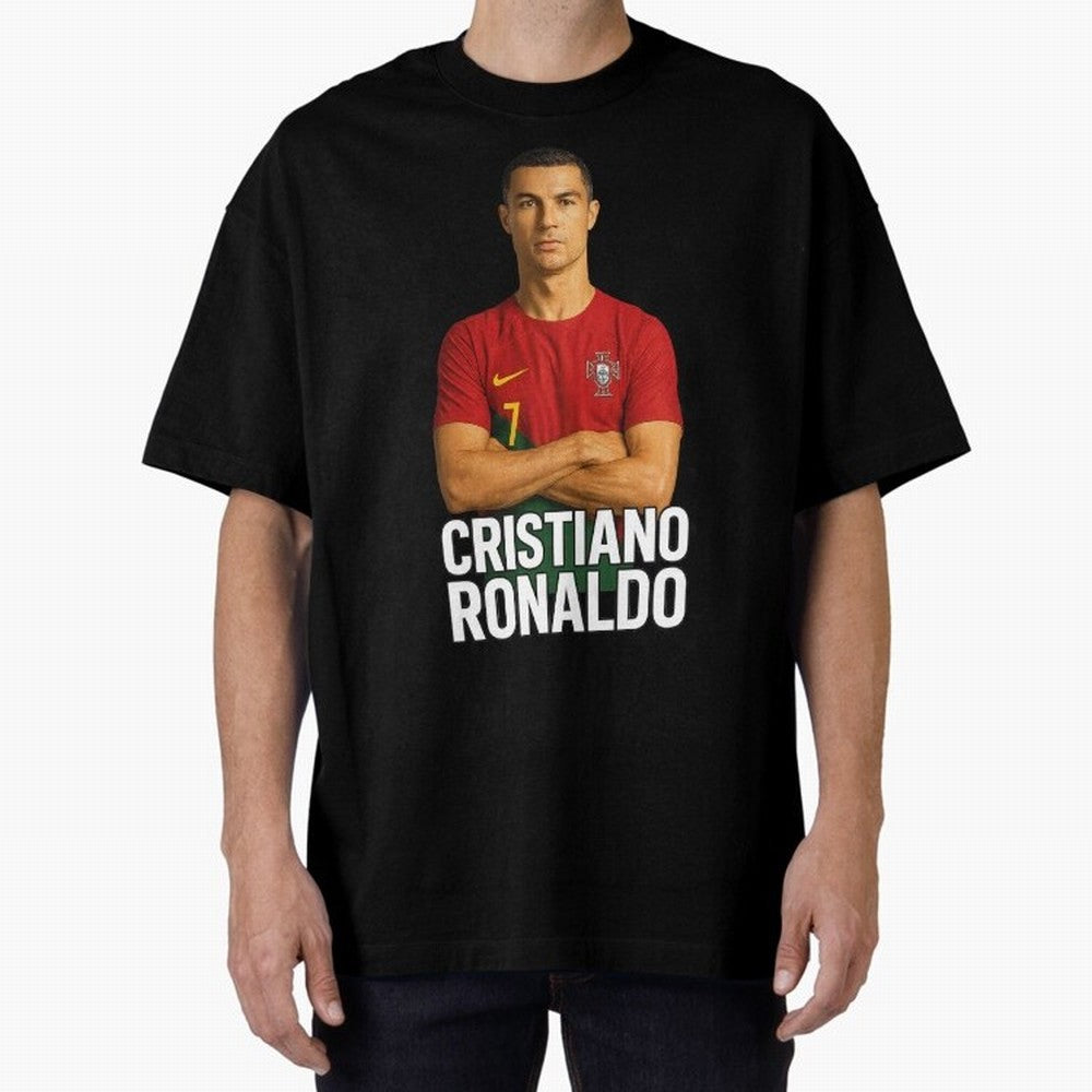 Cristiano Ronaldo Oversized T-Shirt Celebrate Unforgettable Nights in FIFA World Cup 2026 Group Stage Celebrating Haaland, Netherlands Energy, Football History, Final Match Energy, Crowd Noise and Once in a Lifetime Moments; Made for Collectors Who