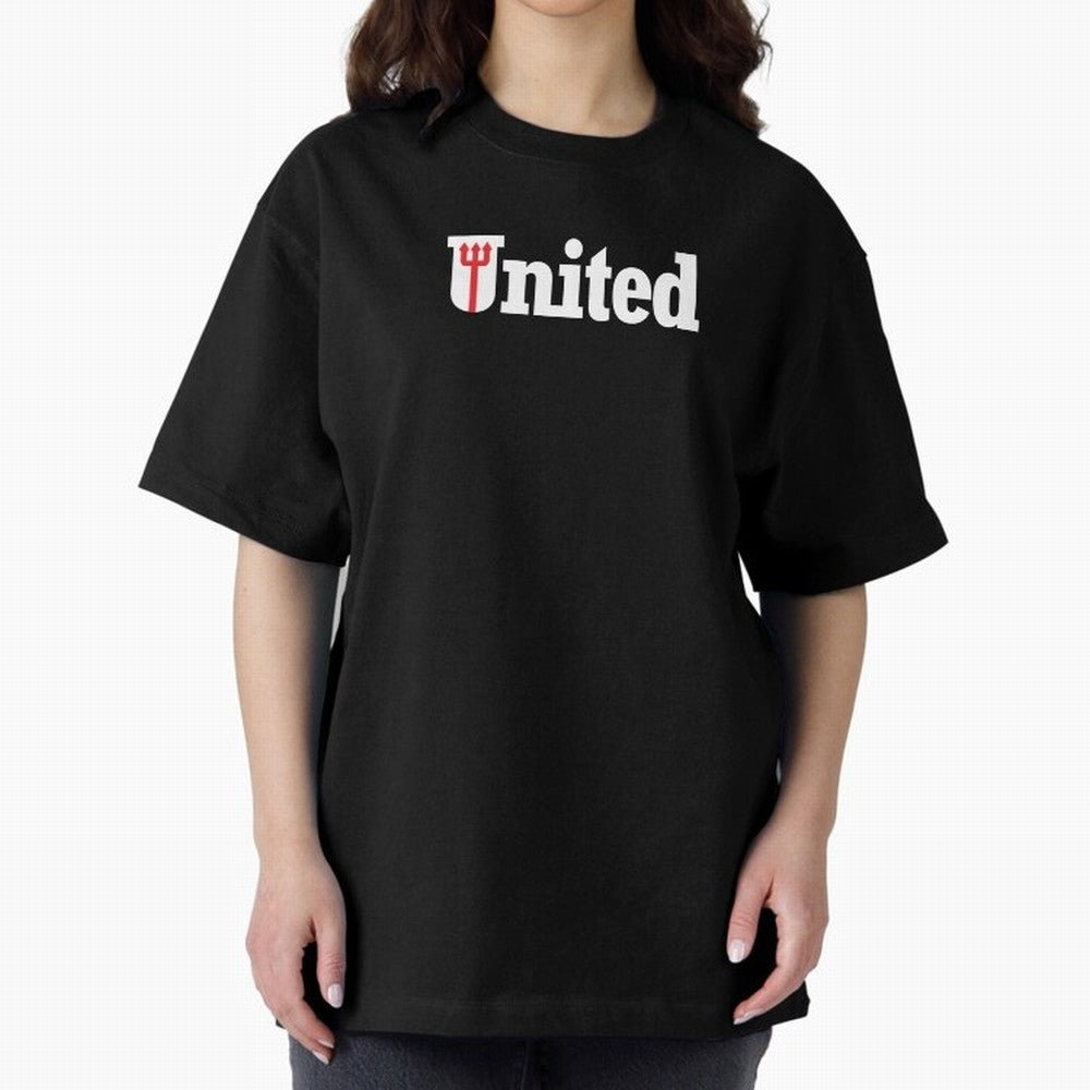 Manchester United Oversized T-Shirt Represent Football Lovers during FIFA World Cup 2026 USA Canada Mexico for Fans of Cristiano Ronaldo, Haaland and CR7 and England and Germany, Bringing Sports Nostalgia, International Competition, Famous Players