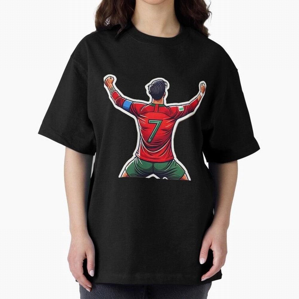 Ronaldo 7 Oversized T-Shirt Carry National Pride through the FIFA World Cup 2026 Group Stage Journey through Cristiano Ronaldo, Haaland and CR7 Highlights, Spain Pride, Classic Soccer Heritage, Championship Pressure, Fan Loyalty and International
