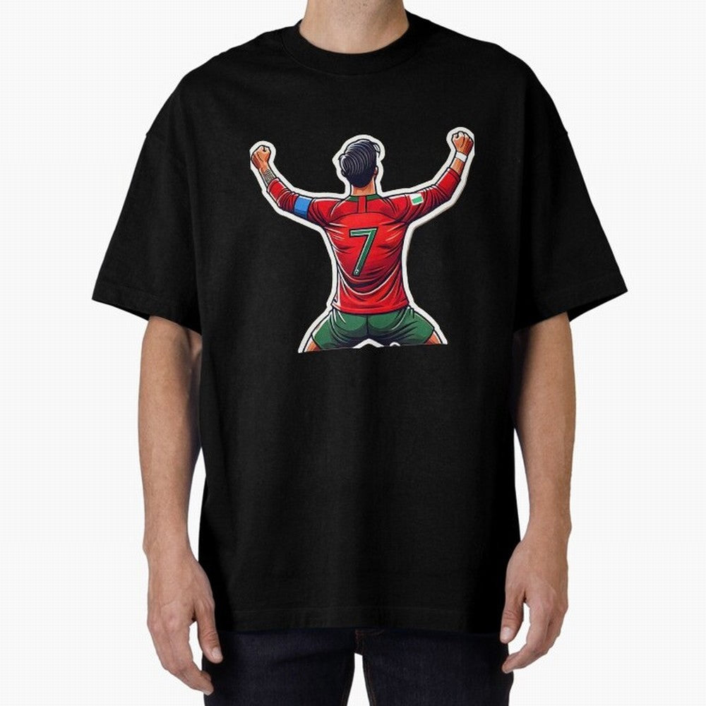 Ronaldo 7 Oversized T-Shirt Carry National Pride through the FIFA World Cup 2026 Group Stage Journey through Cristiano Ronaldo, Haaland and CR7 Highlights, Spain Pride, Classic Soccer Heritage, Championship Pressure, Fan Loyalty and International