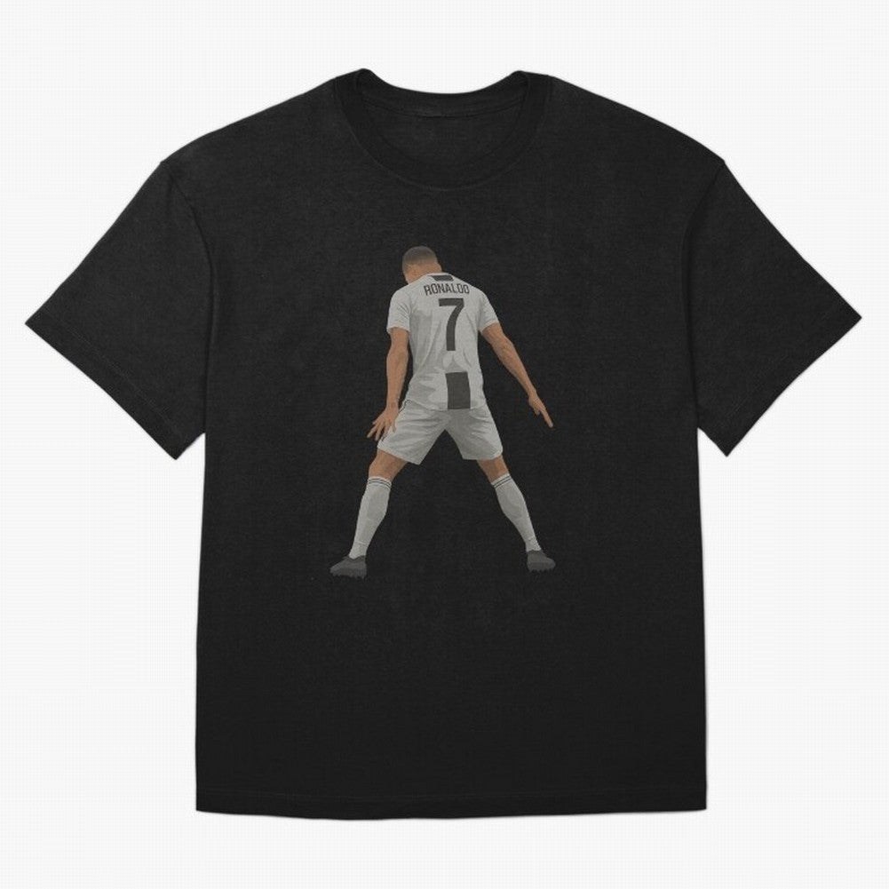 Cristiano Ronaldo Iconic Celebration Oversized T-Shirt Carry the Colors and Pride of Global Football Passion for FIFA World Cup 2026 USA Canada Mexico, Highlighting Cristiano Ronaldo, Argentina, France and Brazil, Worldwide Fan Energy, Dramatic