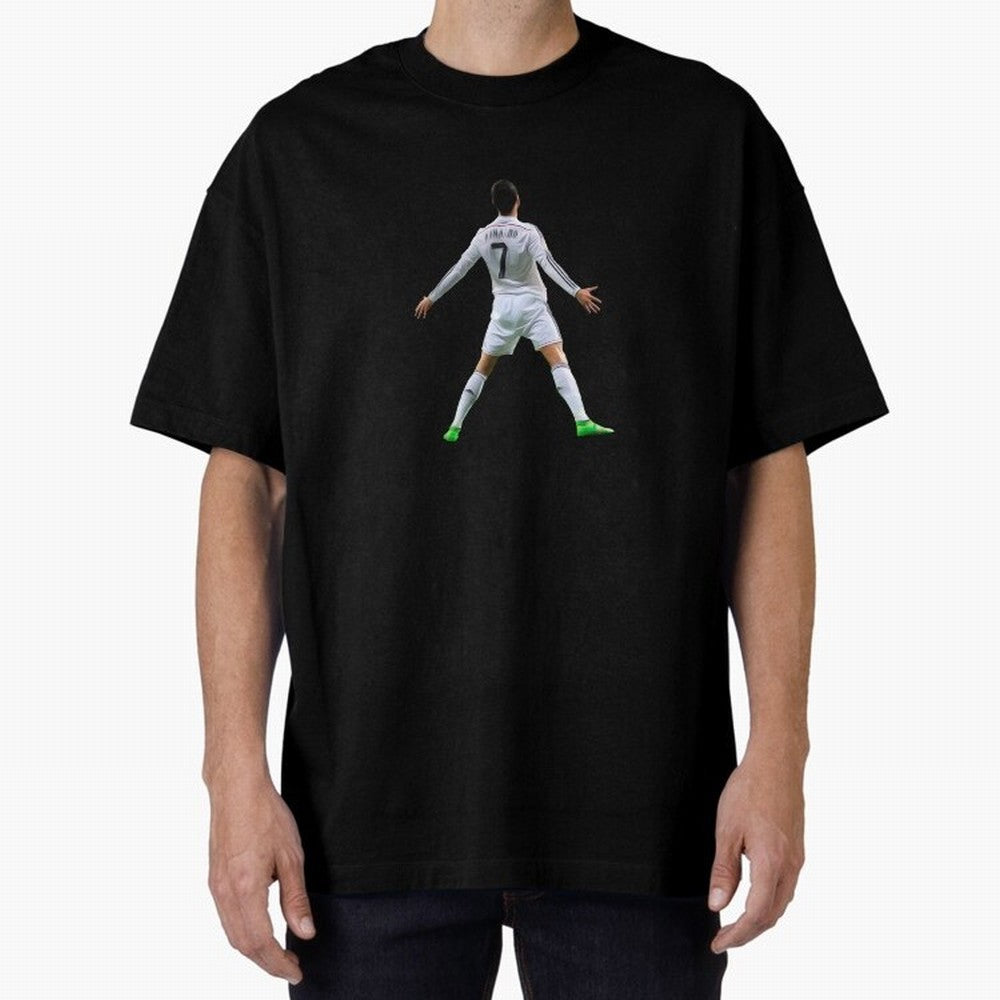 DESIGN CRISTIANO RONALDO CR7 STICKER Oversized T-Shirt Capture Stadium Memories from Match Day Hype around FIFA World Cup 2026, Neymar, Brazil, Worldwide Fan Energy, Dramatic Goals, Stadium Lights and Championship Celebrations; Perfect for