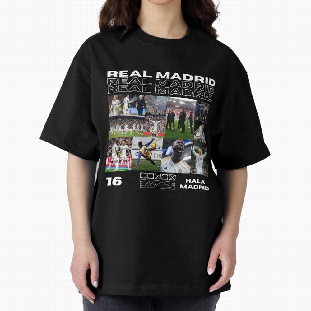 Real Madrid design Oversized T-Shirt Cheer for Match Day Hype around FIFA World Cup 2026, Haaland and Mbappe, Argentina and Brazil, Game Day Rituals, Football Legends, Country Pride and the Road to the Final; Perfect for People Who Love Argentina,