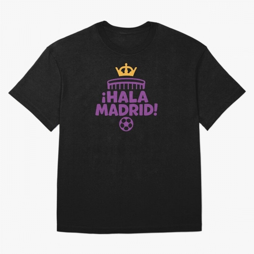 Hala Madrid Oversized T-Shirt Keep Football History Alive during Match Day Hype around FIFA World Cup 2026, Messi, CR7 and Mbappe, France and Portugal, Match Day Excitement, Supporter Culture, Golden Goals and Global Football Passion; Made for Die