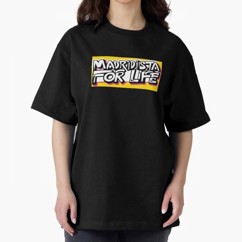 Madridista for Life Oversized T-Shirt Get Ready for Global Football Passion for FIFA World Cup 2026 Group Stage, Highlighting Messi and Cristiano Ronaldo, Argentina, France and Brazil, Stadium Chants, National Pride, Trophy Dreams and Unforgettable
